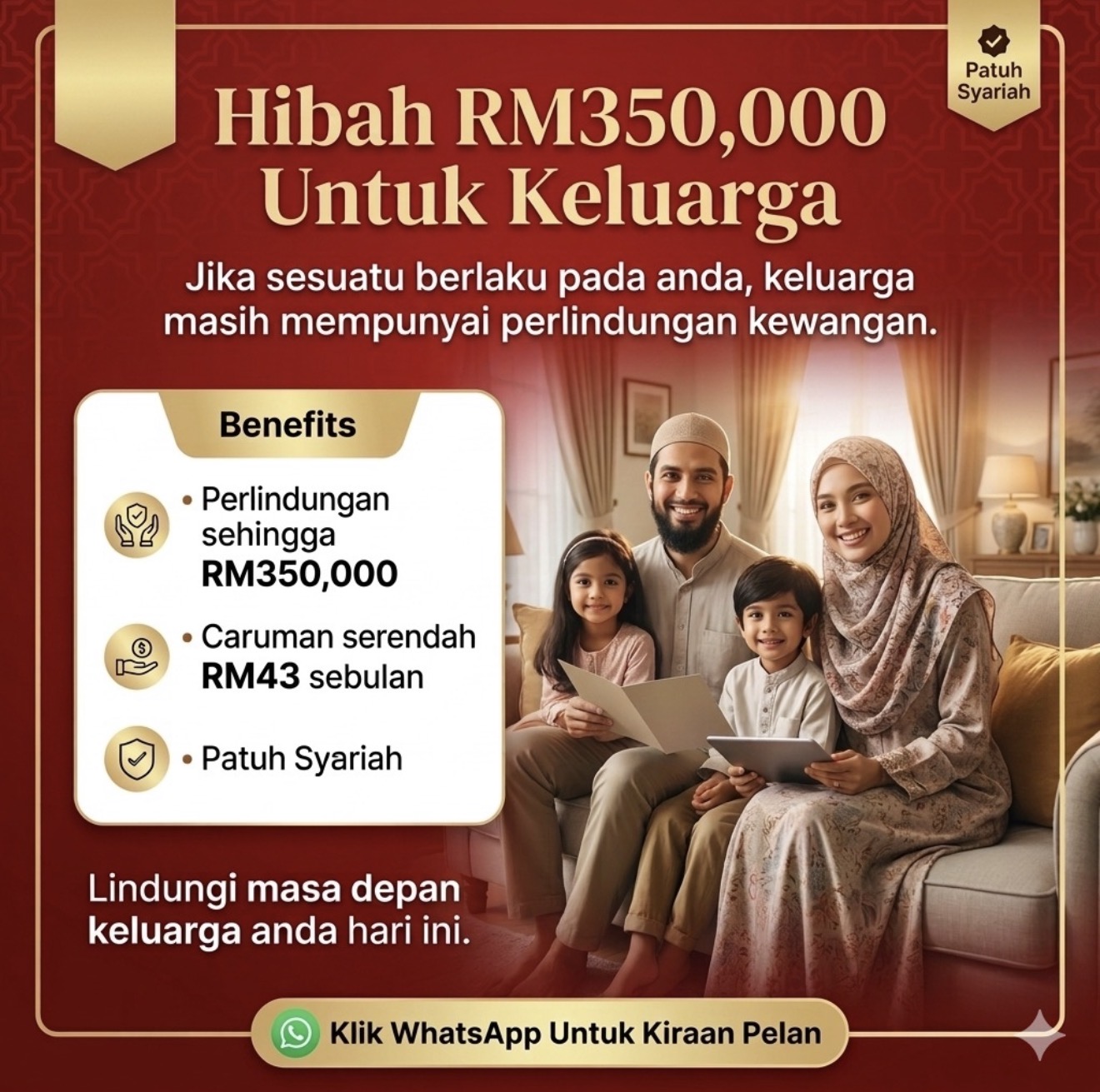 Hibah RM350,000 untuk keluarga